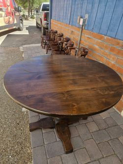 Solid wood table & chairs