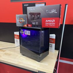 RX 7600 Custom Gaming PC. Only $50 Down With No Credit Financing!
