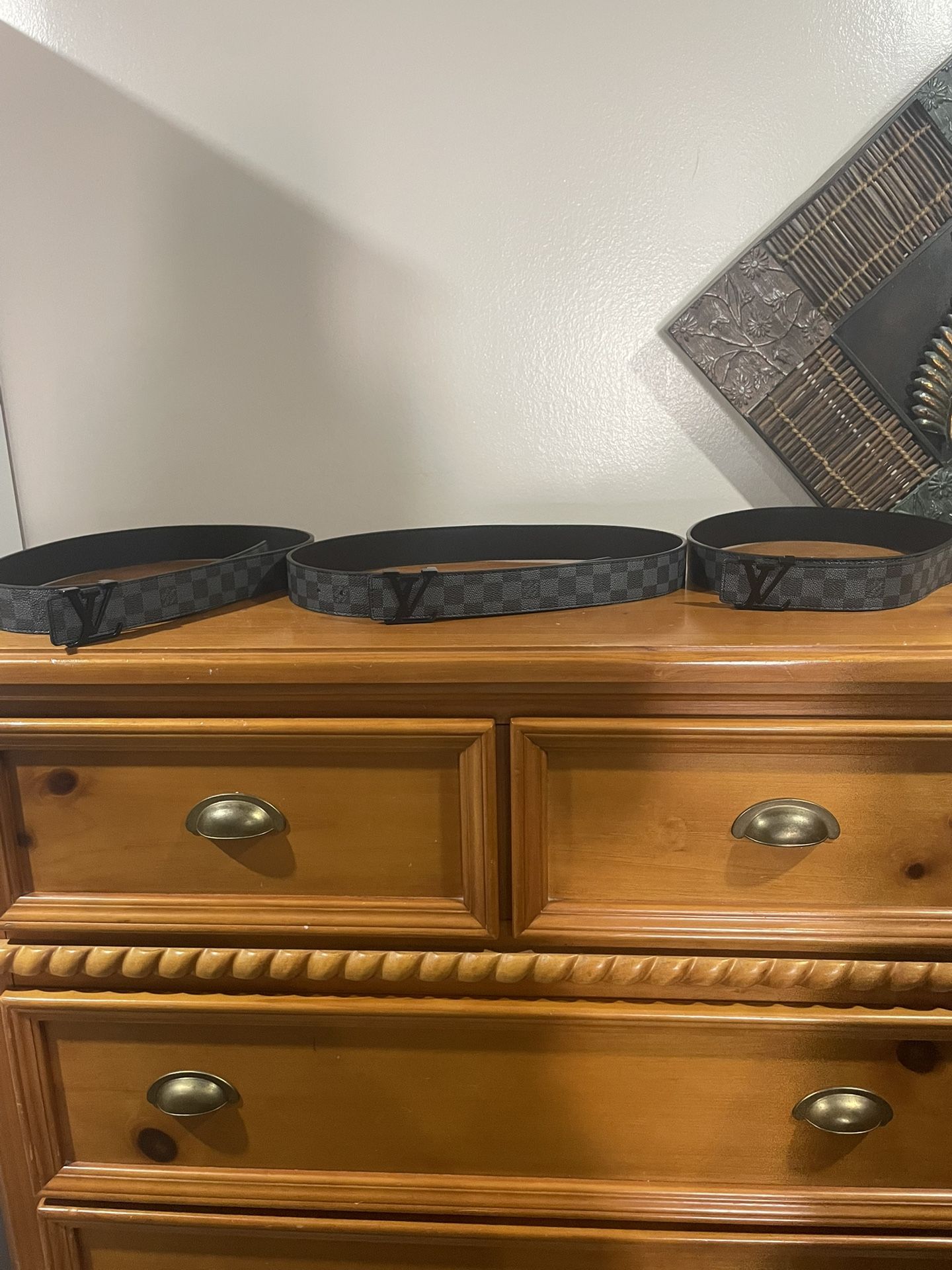 Louis Vuitton Black Belt Buckle