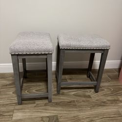 Grey stools