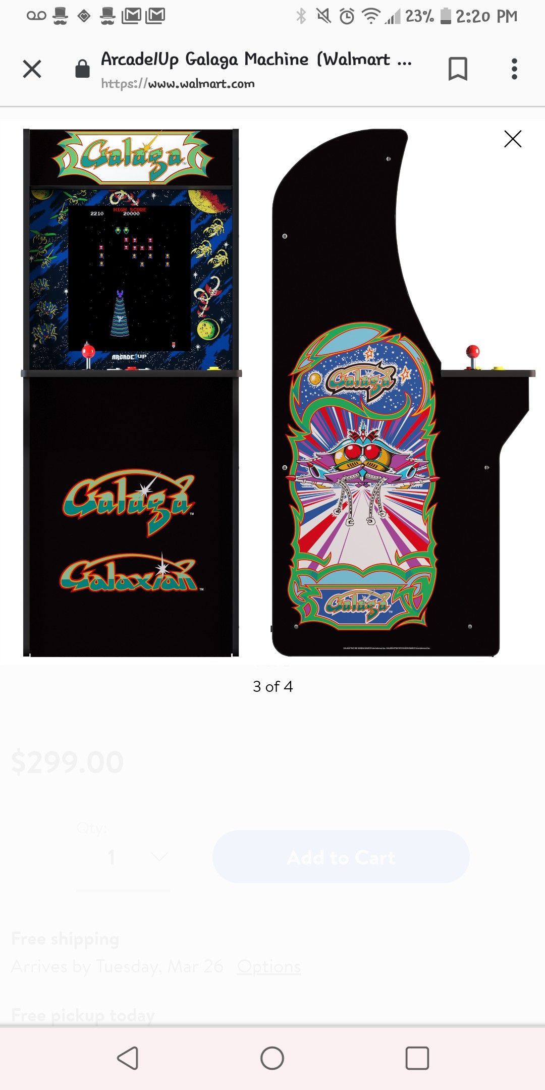 Galaxa video arcade game