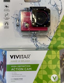 Brand New Vivitar DVR783HD High Definition Action Cam in Waterproof Case