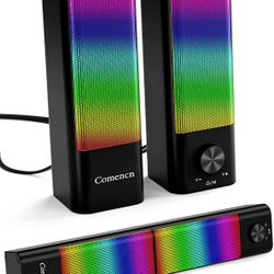 Computer Speakers, Gaming Speakers, 2 Bass Diaphragms & 4 Speaker Units