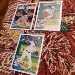 Texas Rangers '10-'13 TOPPS BASEBALL CARDS LOT 