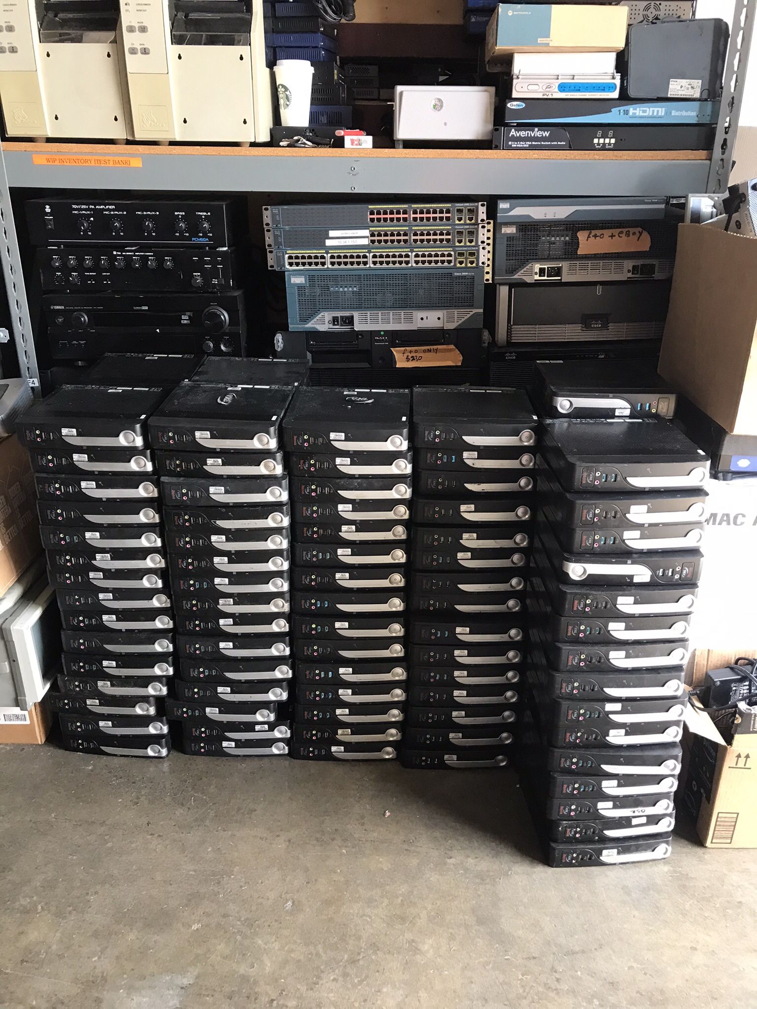 Lot of 160 VXL ITONA M4730 Thin Client Nano U3300/ 2GB DDR3 RAM / 8GB SATA2 Drive