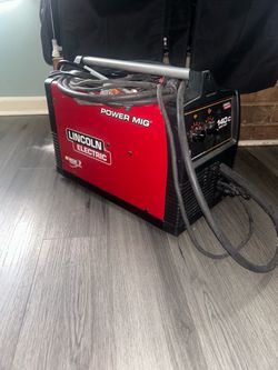 Lincoln Electric 140C Power MIG Welder 120V With Gas Semi-Auto Feed Steel
