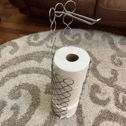 Bathroom Toilet Paper Holder and Stand