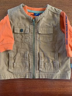 Adorable Oshkosh vest and shirt 3-6 months