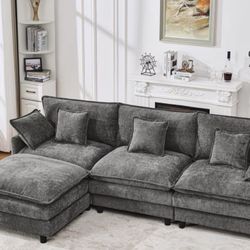 3 Piece Grey Sofa 