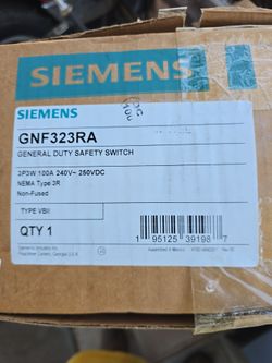 Siemens 100amp disconnect