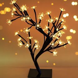 Brand New Bright Zeal 18" Battery Operated LED Cherry Blossom Tree Lights 
