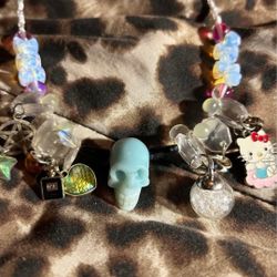 Amazonite Skull Necklace