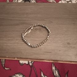 Grey Beaded Bracelet 