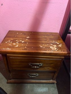 2 drawers wooden