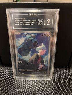 Steven's Beldum Holo Promo TAG Graded 9 Mint