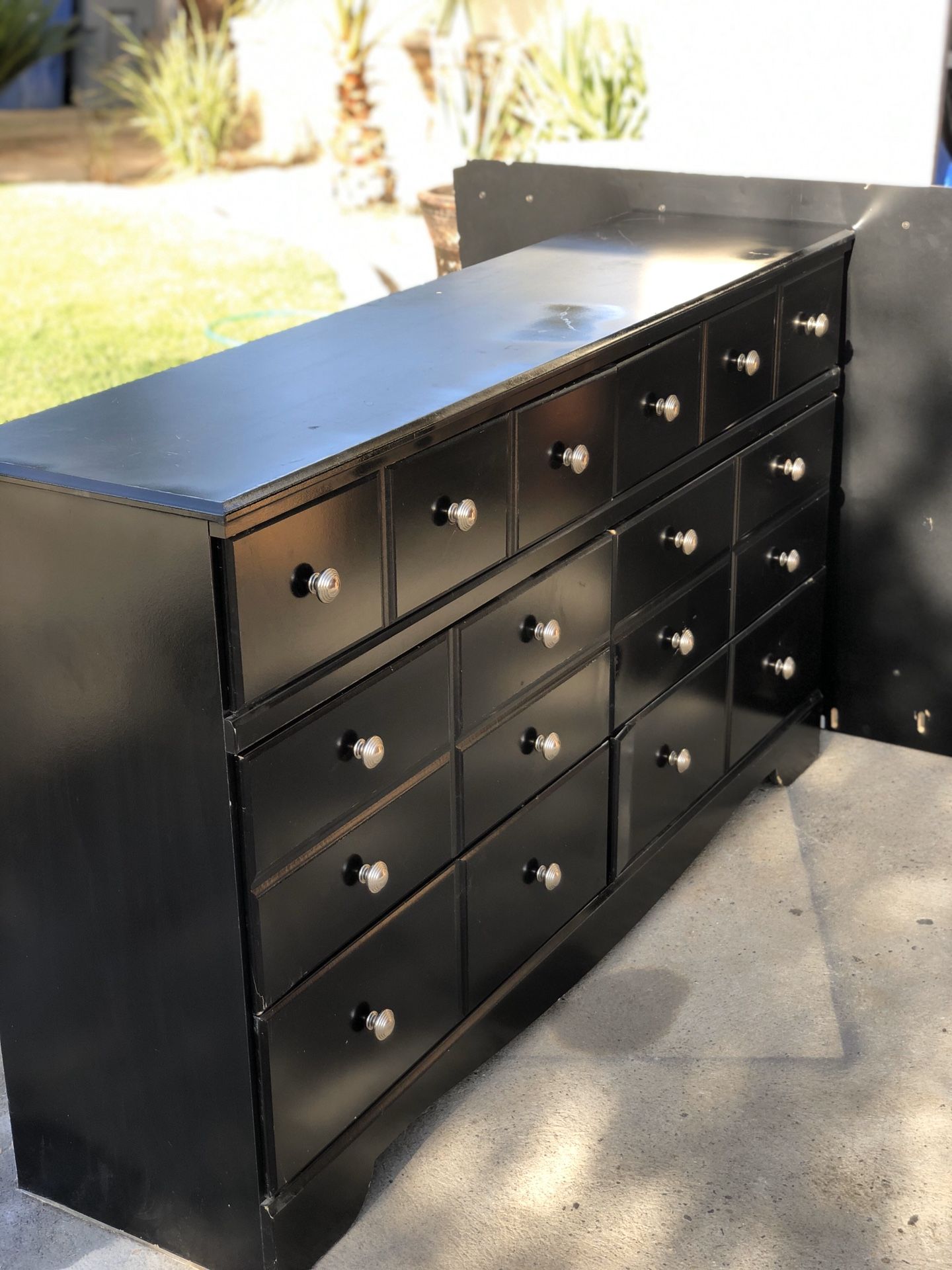 Dresser with mirror