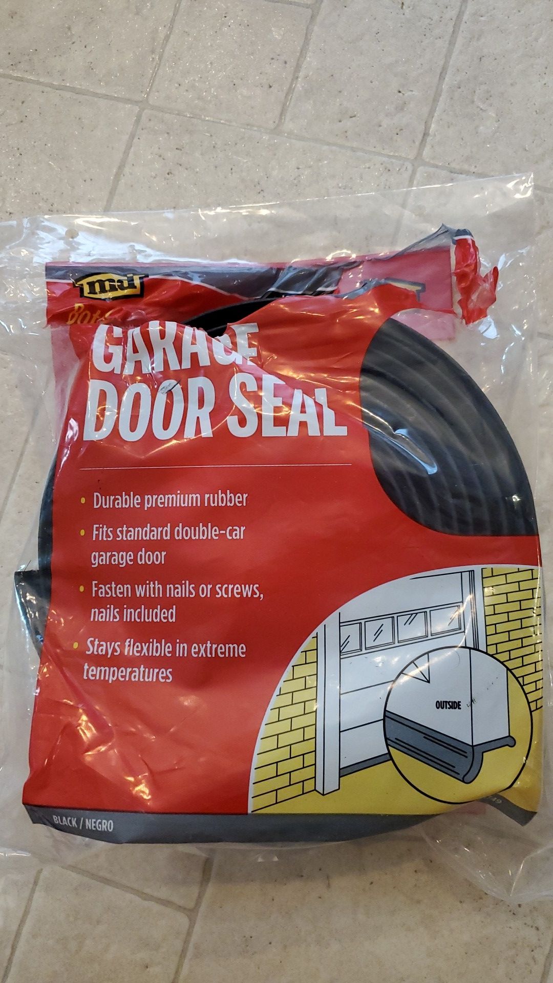 Garage door seal