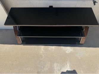 Glass TV stand