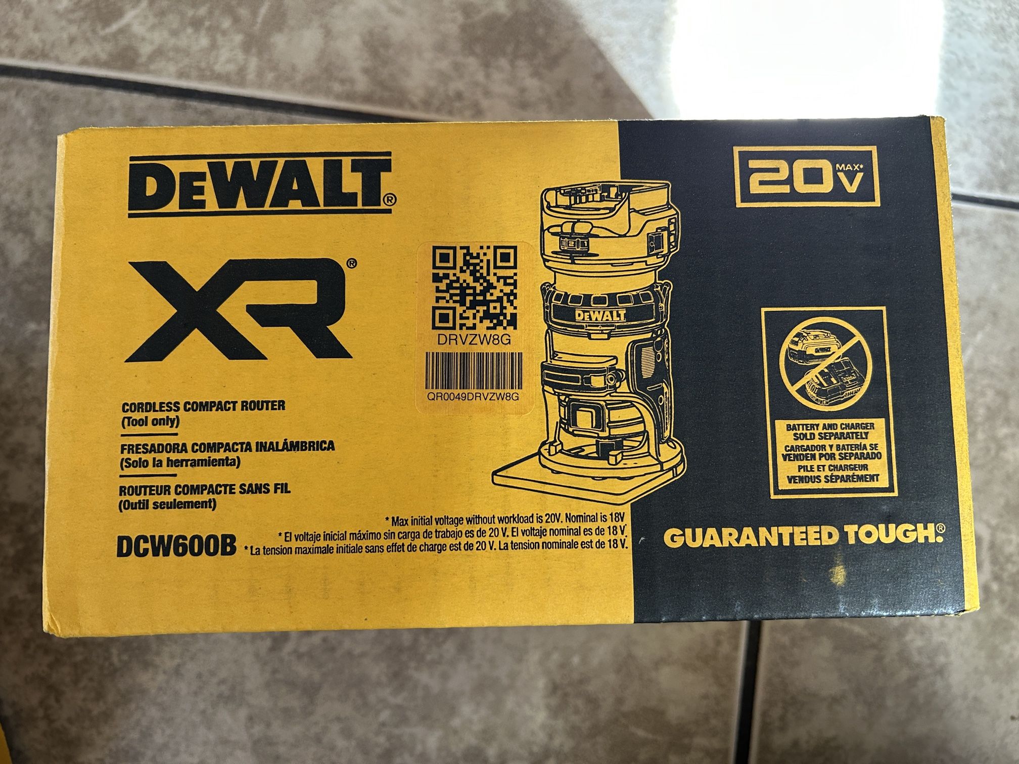 Dewalt Brushless Router No Battery