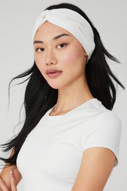 Alo Yoga Alosoft Headband *White* Alosoft Headband - White | ALO main image 3