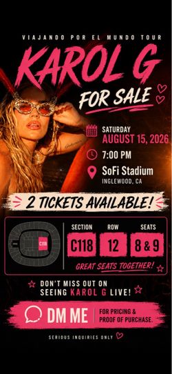 Karol G Saturday 8/15