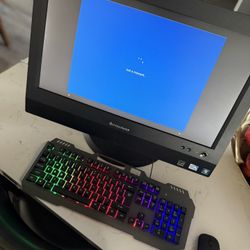 Lenovo ThinkCentre All-in-One PC with RGB Keyboard and Mouse