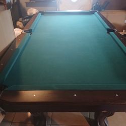 Pool table and dart
