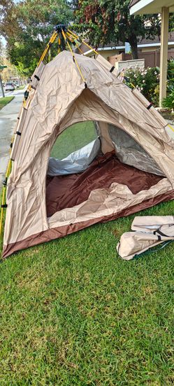 New...70W*70D*60H inch Tent for Camping, Instant Pop Up Camping Tent with Screen Porch,