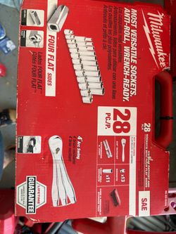 3/8 in. Drive SAE Ratchet and Socket Mechanics Tool Set (28-Piece)