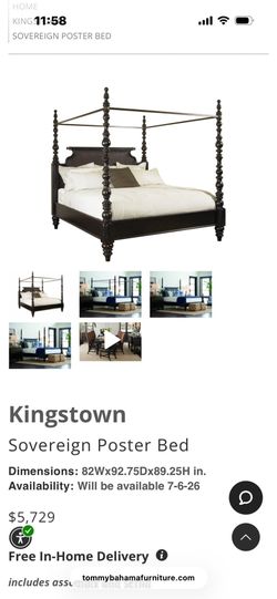 Tommy bahama bed and dresser SET