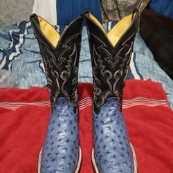 New custom made Ostrich Boots size 9.5
