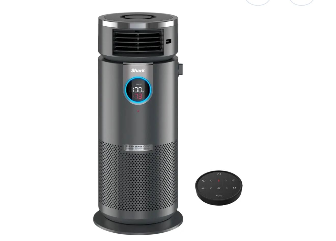Shark - 3-in-1 Air Purifier, Heater & Fan with NanoSeal HEPA, Cleansense IQ, Odor Lock, for 500 Sq. Ft - Grey