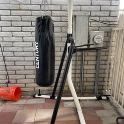 Heavy Bag And Stand With Fitness Training Station