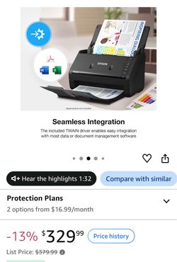 Epson scanner used ES-400 II used