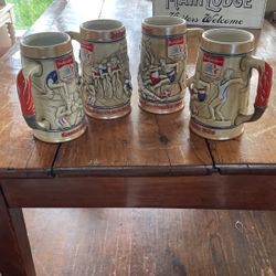 Olympic Budweiser Mugs 1984