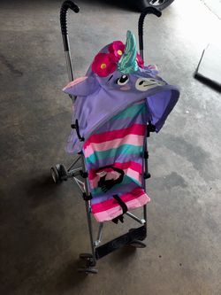 Unicorn umbrella stroller