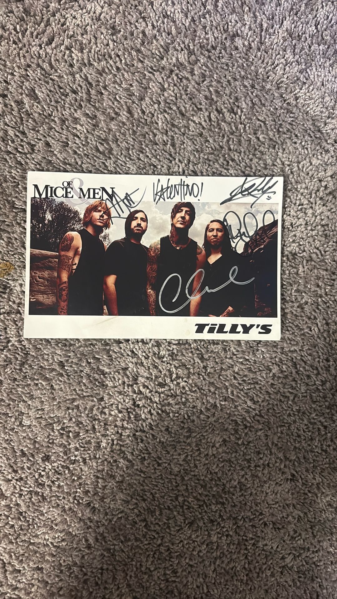 Signed Of Mice & Men Memorabilia (Circa 2012)