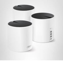 TP-Link Deco X55 AX3000 WiFi 6 Mesh System - Covers up to 6500 Sq.Ft, Replaces Wireless Router and Extender, 3 Gigabit Ports per Unit, Supports Ethern
