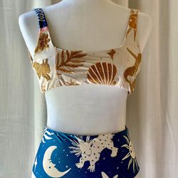Agua Bendita Alicia Maniera Reversible High-Waisted Two Piece Swimsuit Set