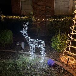 Light up deer yard decoration for Christmas