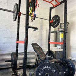 Squat Rack With Weights 