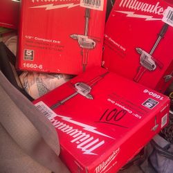 MILWAUKEE 1/2 compact drill   ($100 each)