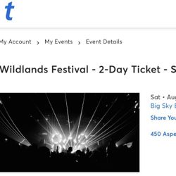 Wildlands 2 Day Ticket 