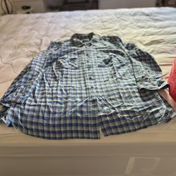 Talbots Plaid Oversized Plus Size  Blouse