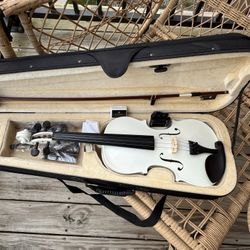 All White Violin 