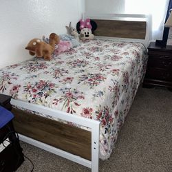 Twin Bed and Mattress 
