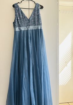 Vestido azul .
