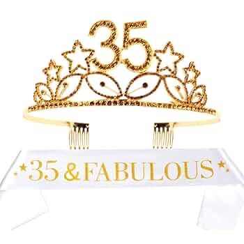 35th birthday Crown and Sash