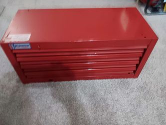 Red Metal Tool Chest with 4 Drawers