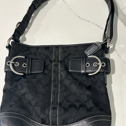 Black Vintage Coach Purse 